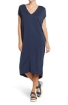 Love By Design Barcelona Tunic Midi Dress In Navy Blazer