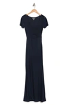 Love By Design Anjelina Slinky Cutout Maxi Dress In Navy Blazer