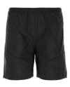 Prada Logo Patch Swimming Shorts In Black