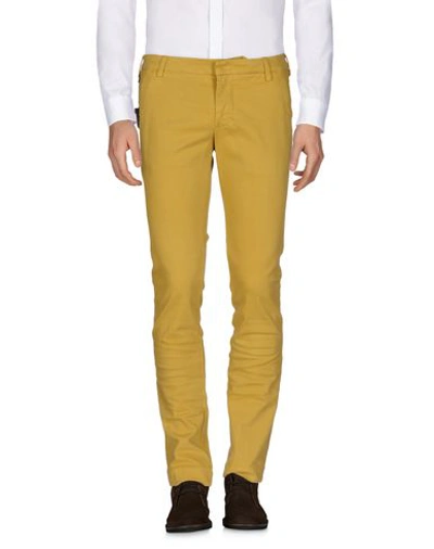 Entre Amis Casual Pants In Ocher
