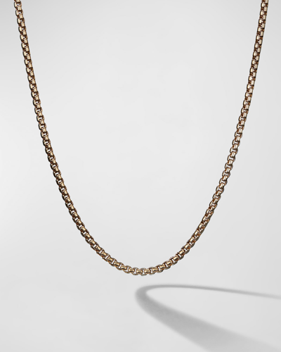 David Yurman 18k Gold Box Chain Necklace In Yellow Gold