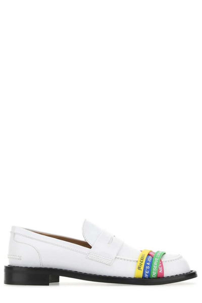Jw Anderson Elastic Loafers In White