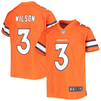 Nike Kids' Youth  Russell Wilson Orange Denver Broncos Alternate Game Jersey