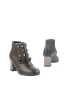 Alberto Gozzi Ankle Boot In Military Green