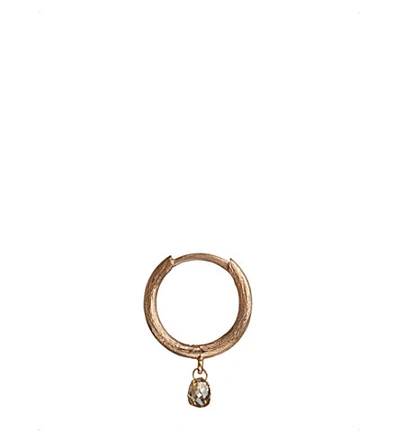 Annoushka Hoopla Diamond Hoop Single Rose Gold Earring