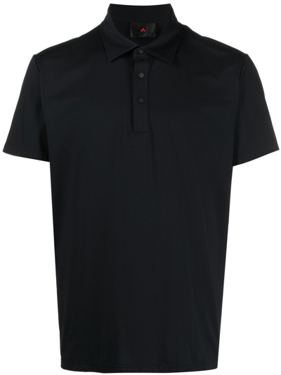 Peuterey Short-sleeve Fitted Polo Shirt In Black