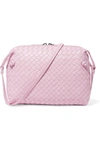 Bottega Veneta Nodini Small Intrecciato Leather Shoulder Bag In Baby Pink