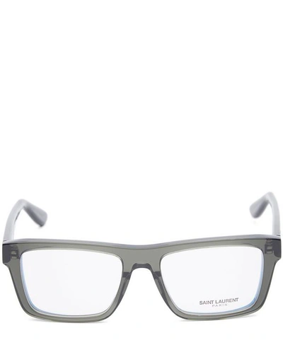 Saint Laurent Square-frame Acetate Sunglasses In Grey