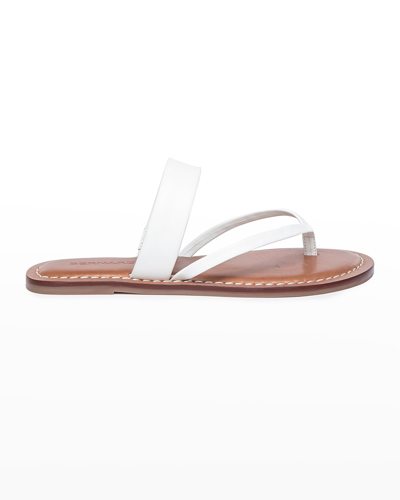 Bernardo Leia Flat Thong Sandals In White