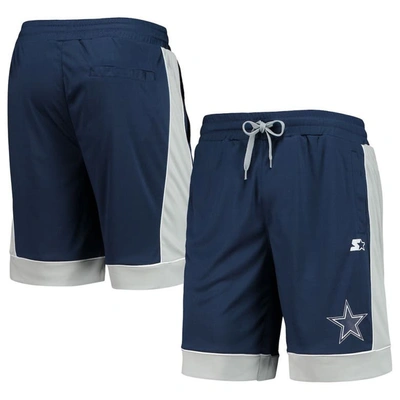 G-iii Sports By Carl Banks Navy/gray Dallas Cowboys Fan Favorite Fashion Shorts