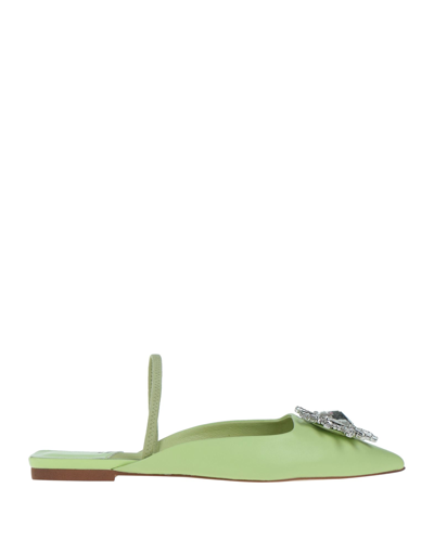 Jeffrey Campbell Latira Flat Shoes In Green