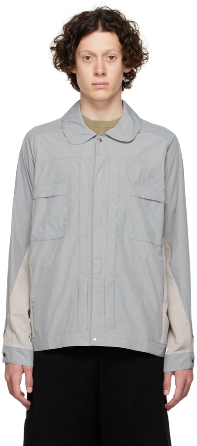 Byborre D-type Organic Cotton Jacket In Grey