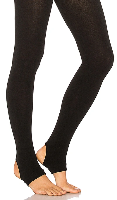 Plush Fleece Lined High Waisted Liquid Legging in Black