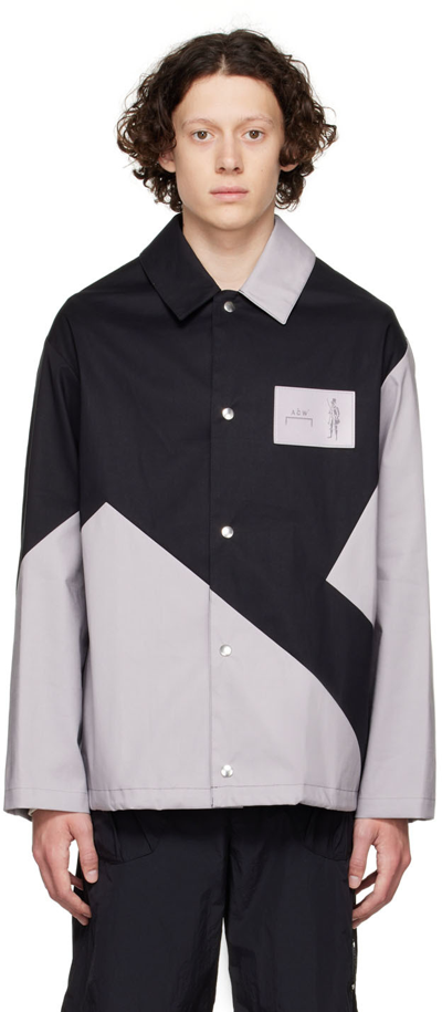 A-cold-wall* Mackintosh Geometric Overshirt Black In Multicolor