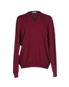 Gran Sasso Sweaters In Garnet