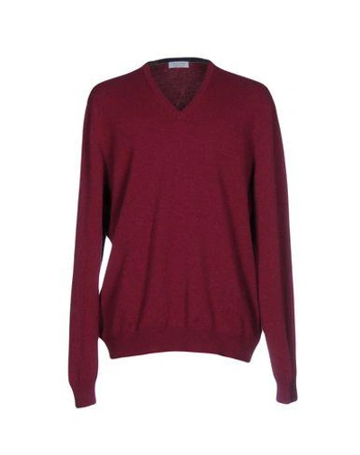 Gran Sasso Sweaters In Garnet
