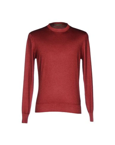Cruciani Cashmere Blend In Brick Red