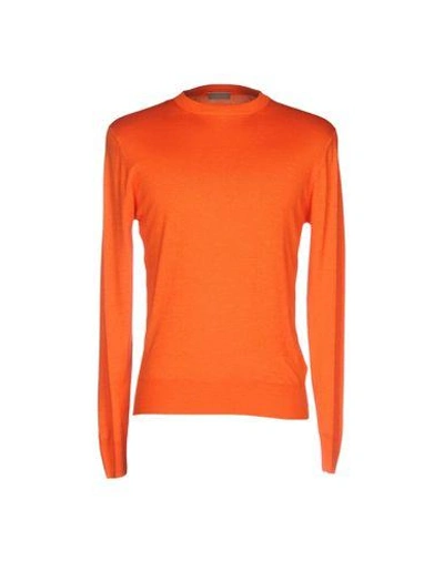 Cruciani Cashmere Blend In Orange