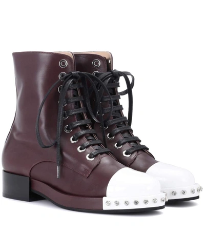 N°21 Leather Ankle Boots In Brown