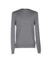 Grey Daniele Alessandrini Sweaters In Grey
