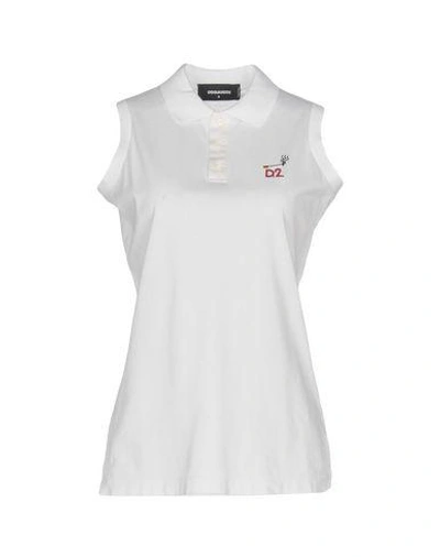 Dsquared2 Polo Shirt In White