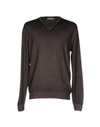 Cruciani Sweaters In Dark Brown