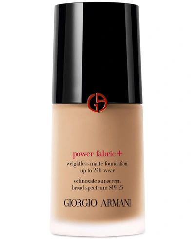 Giorgio Armani Armani Beauty Power Fabric + Long-lasting Full-coverage Foundation With Spf 25 In . (medium To Tan With A Neutral Underton