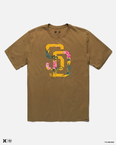 United Legwear Men's Hurley X 47 San Diego Padres Short Sleeve T-shirt In Golden Doodle
