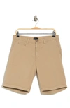 14th & Union Wallin Stretch Twill Chino Shorts In Tan Burrow