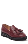 Stuart Weitzman Adrina Tassel Loafer In Cranberry
