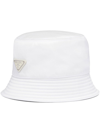 Prada Re-nylon Bucket Hat In White