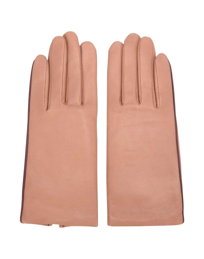 Agnelle Gloves In Pale Pink