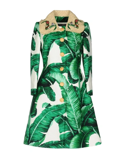 Dolce & Gabbana Coats In Green