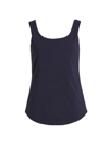 Nic + Zoe Stretch Cotton Tank Top In Blue