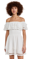 Peixoto Wyatt Lace-trim Dress In White