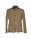 Moorer Down Jackets In Khaki