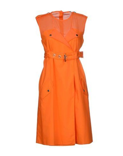 Jc De Castelbajac Short Dress In Orange