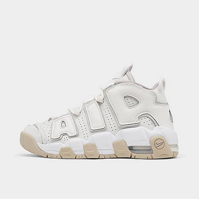 Nike Kids' Air More Uptempo "phantom" Sneakers In White/gum Lt Brown/team Red