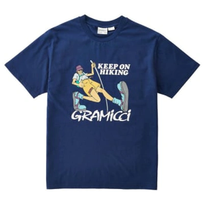 Gramicci Keep On Hiking T-shirt - Navy In Blue