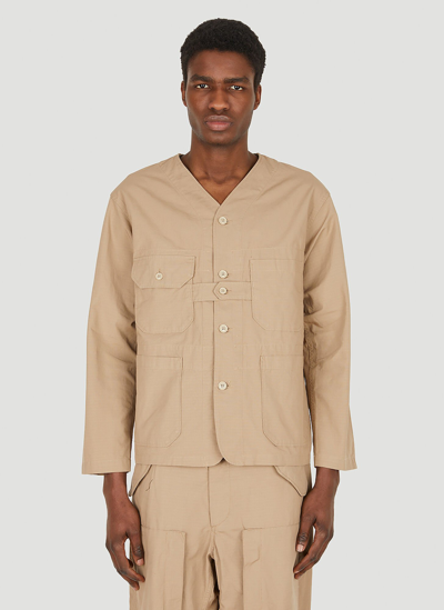 Engineered Garments Cardigan Jacket In Beige | ModeSens