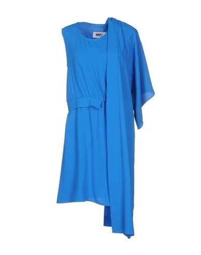 Mm6 Maison Margiela Short Dress In Blue
