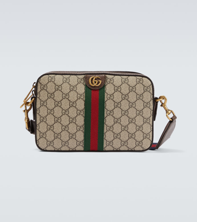 Gucci Ophidia Canvas Shoulder Bag In B.eb/n.acero/vrv/brb