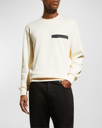 Alexander Mcqueen Logo Patch Crewneck Sweatshirt In Black Multi