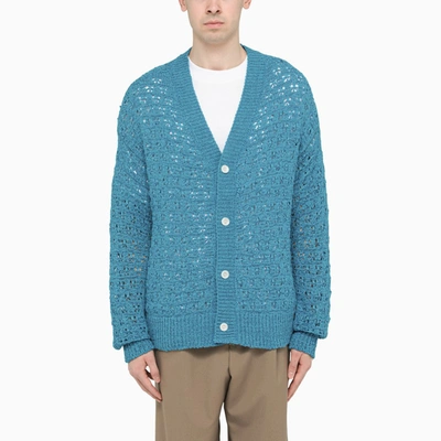 Andersson Bell Blue Open-knitted Cardigan