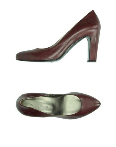 Roberto Del Carlo Pump In Maroon