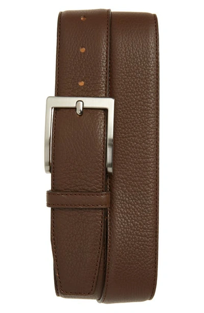 To Boot New York Leather Belt In Bott Tan/brown