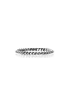 Sethi Couture Rope Band Ring In White Gold