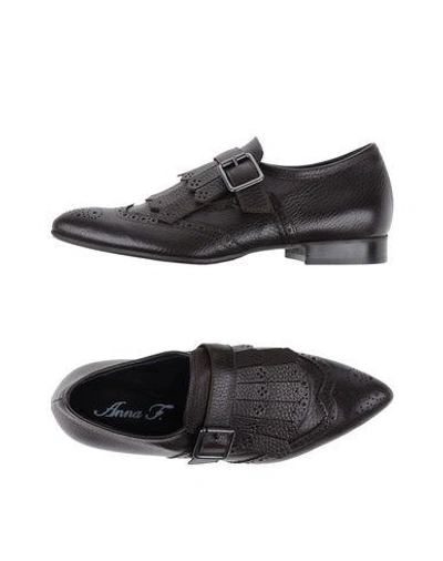 Anna F Loafers In Dark Brown