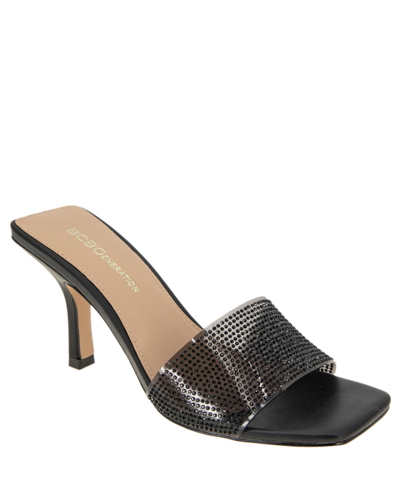 Bcbgeneration Maxari Slide Sandal In Smoke/ Black
