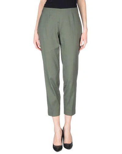 Piazza Sempione Casual Pants In Military Green